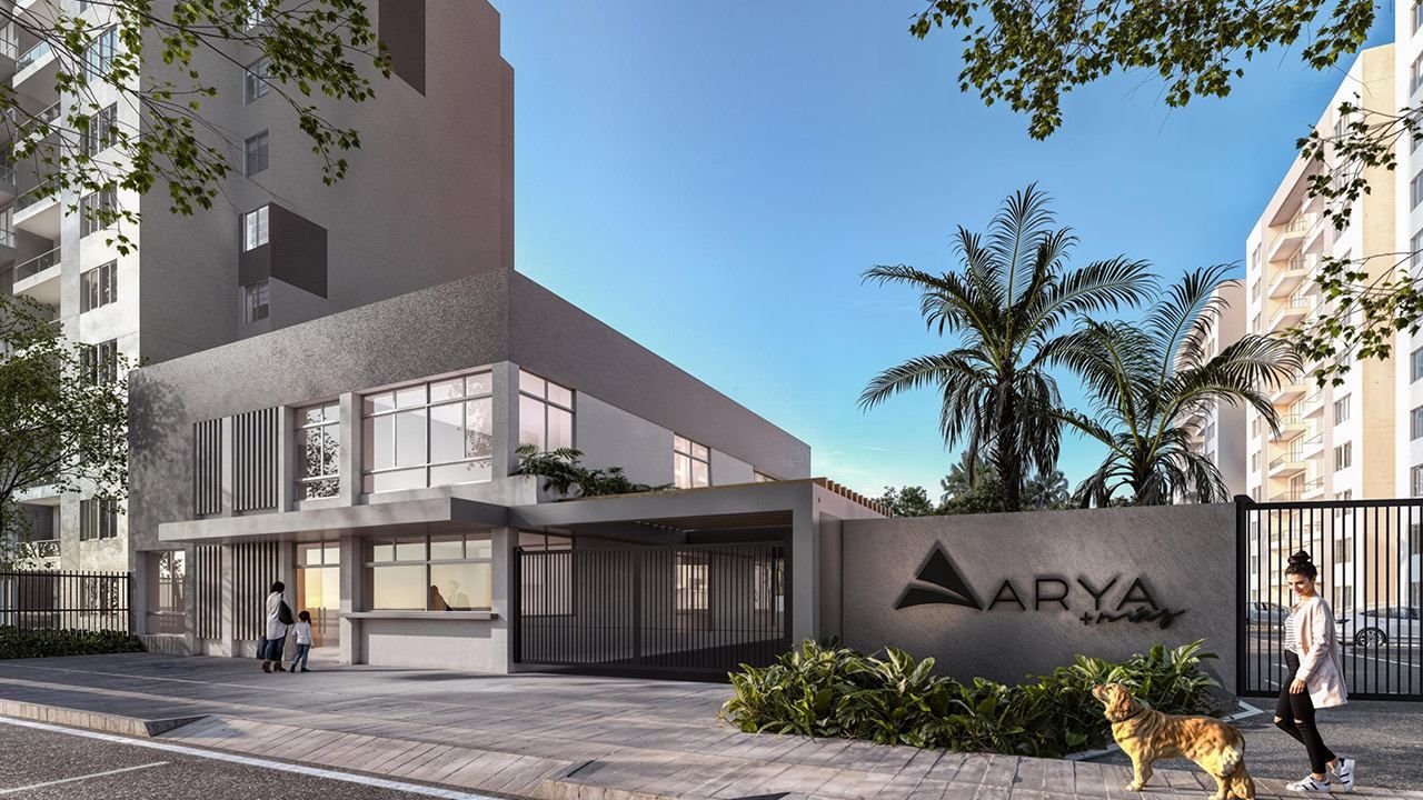 Acceso y lobby del conjunto