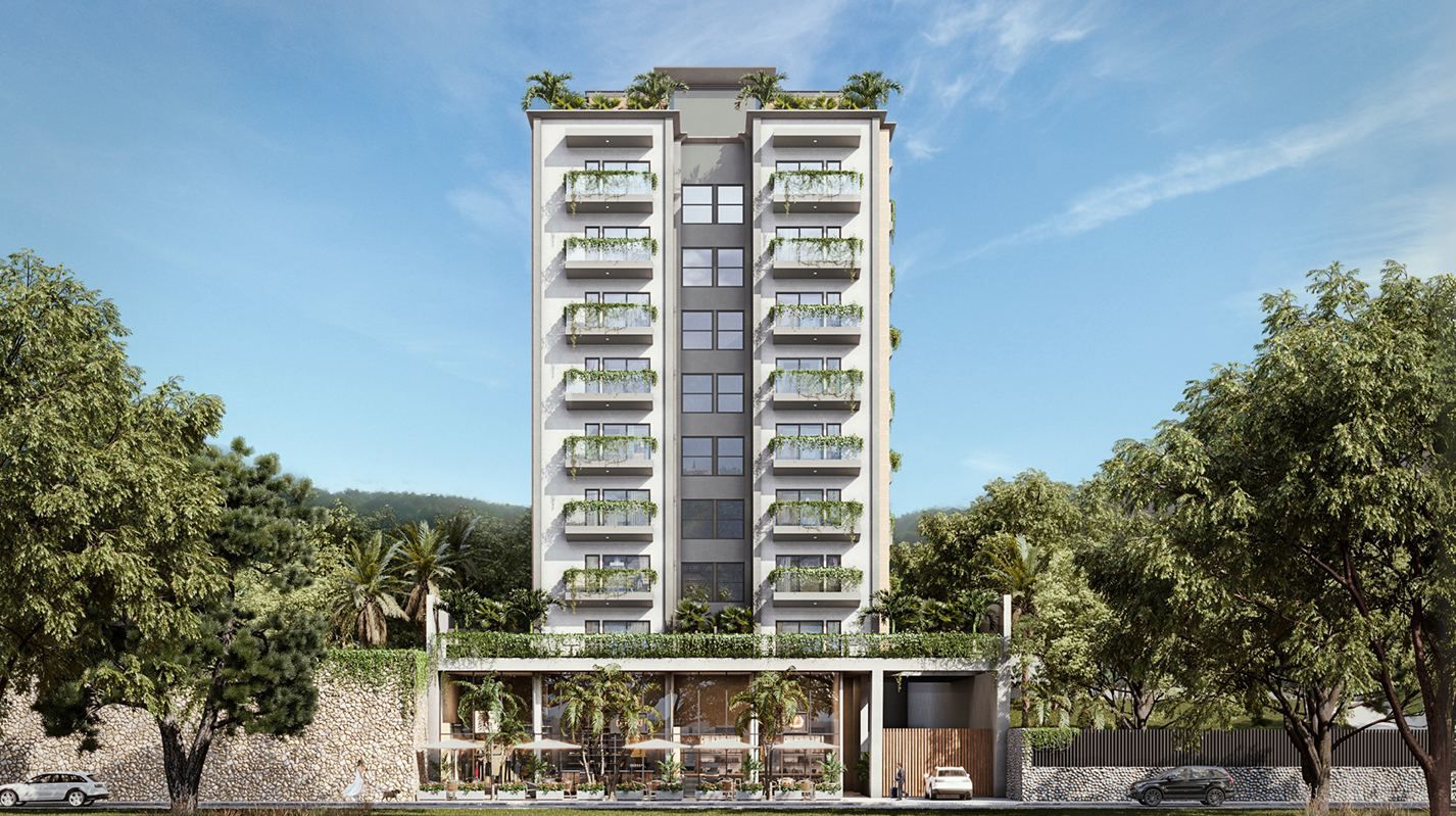 Render de las torres de Garden Living en Ciudad Jardín, Cali